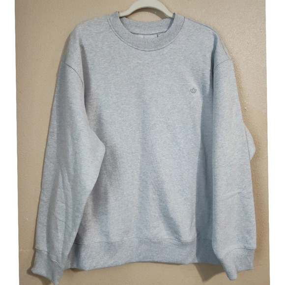 Adidas Adicolor Contempo Crewneck Grey Sweatshirt Size XL - Picture 2 of 5